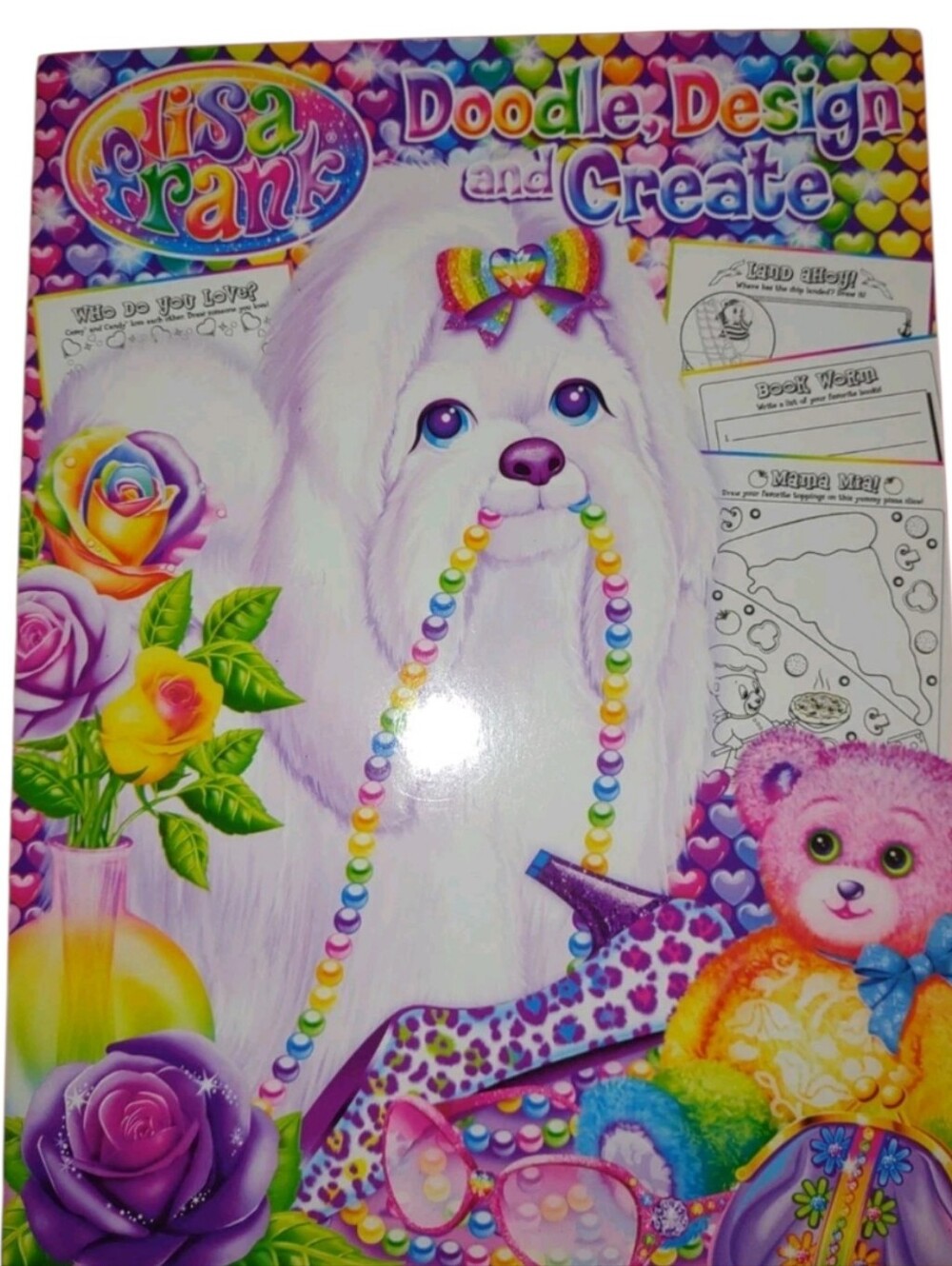 Lisa Frank Doodle Design and Create Kids Activity Coloring Book NEW Gift